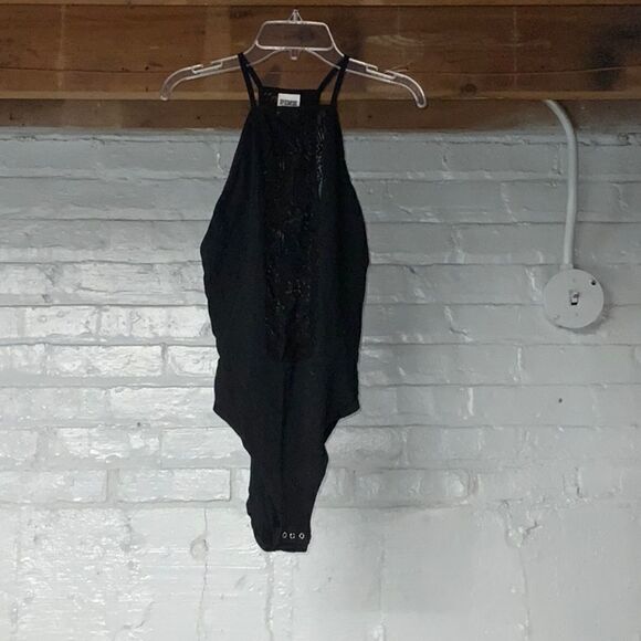 PINK Black Lace Bodysuit  - Picture 1 of 4